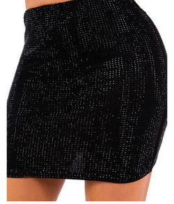Black mini skirt L