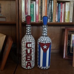 Stain  Glass Bottle 