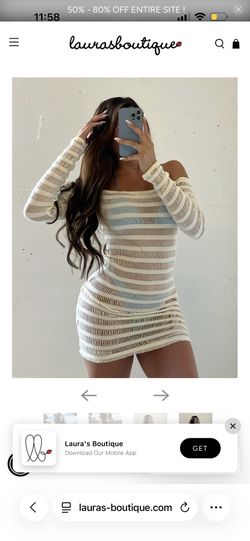 Laura’s Boutique White Cover Up Size Large