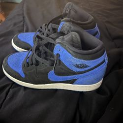 Nike Air Jordan 1 Retro High OG “royal Reimagined” Sneakers Black And Royal Blue Suede 