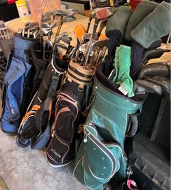 Large Golf Club Collection + Multiple Golf Bags – Everything Together