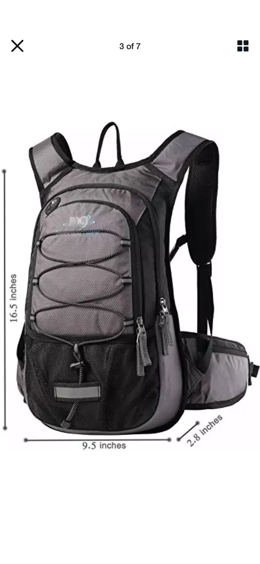 New insulated waterproof hydration backpack with 2 L BPA free Reservoir and cleaning brush