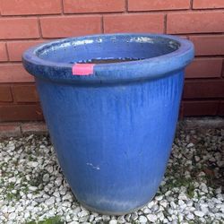Blue Ceramic Pot For Garden