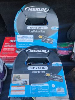 New 1/4× 50ft lay flat air hose