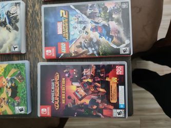 Nintendo Switch + Full accessories and 9 games