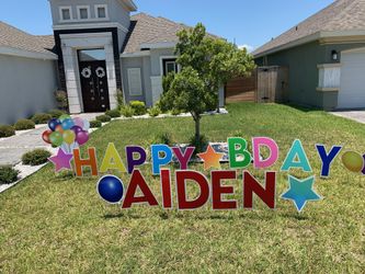 Birthday yard signs