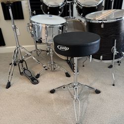 PDP Drum Throne Chair Seat Like New Swivel Top Adjustable Height