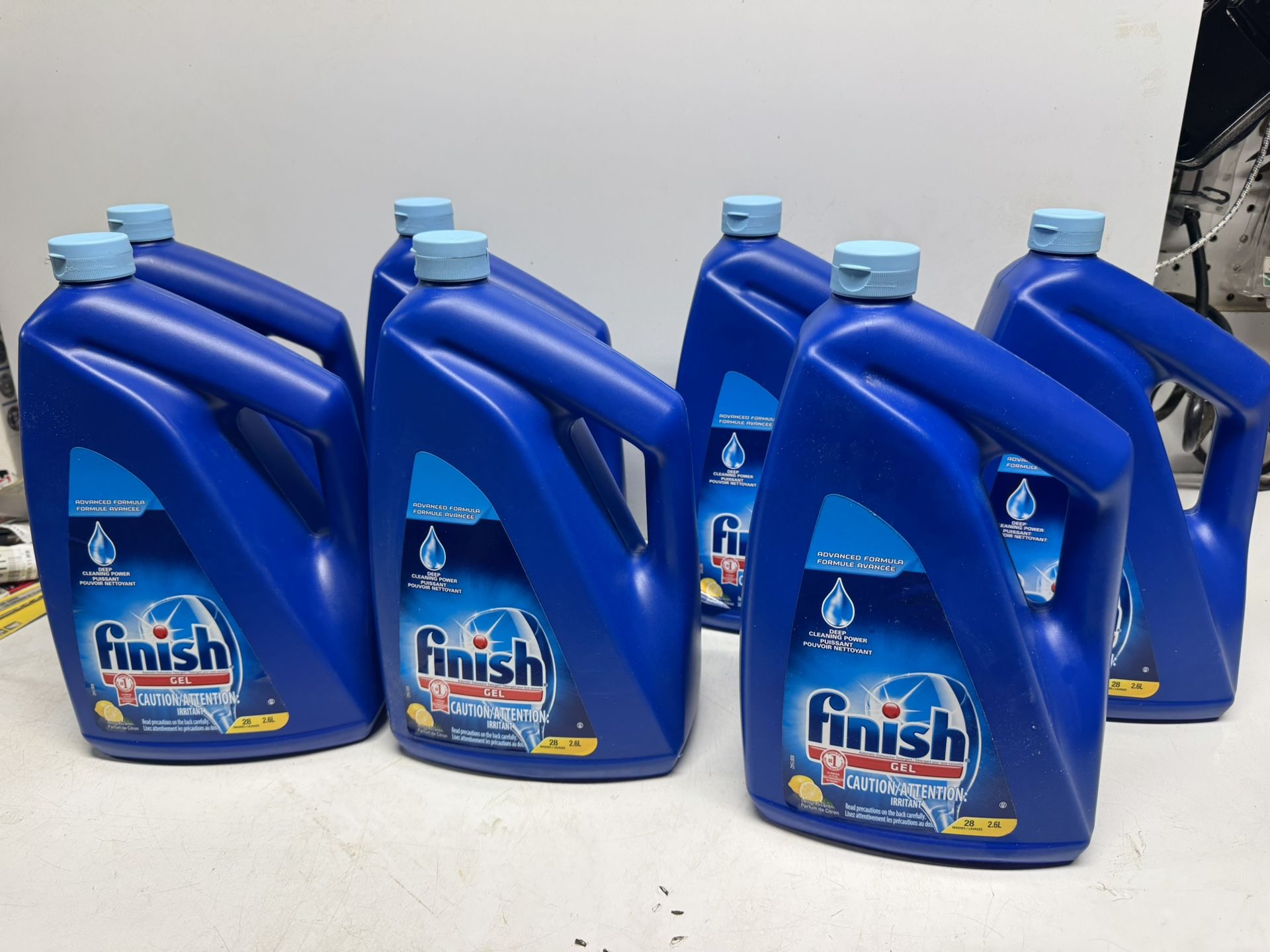 Finish Dishwasher Liquid Gel 2.6L. $5 Each Or Take All 7 For $25. Must Pickup