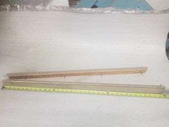 Two Vintage window header molding exterior house antique