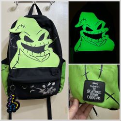 Bioworld Disney Tim Burton’s The Nightmare Before Christmas Oogie Boogie Glow in the Dark Backpack