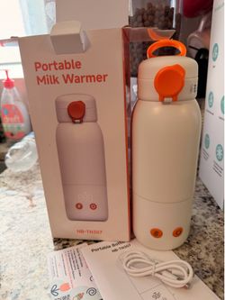 Portable Bottle Warmer for Travel, 2-Minute Fast Heating 4-Level