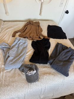 Mixed Clothing Bundle – Sweats, Tops & Hat