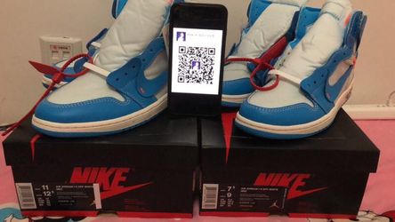 I am a buyer I need any size for off white unc aj1