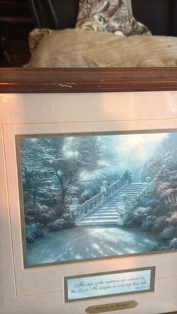 Framed Religious Landscape Art Print