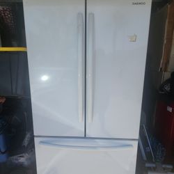 Used Double Door White Refrigerator 