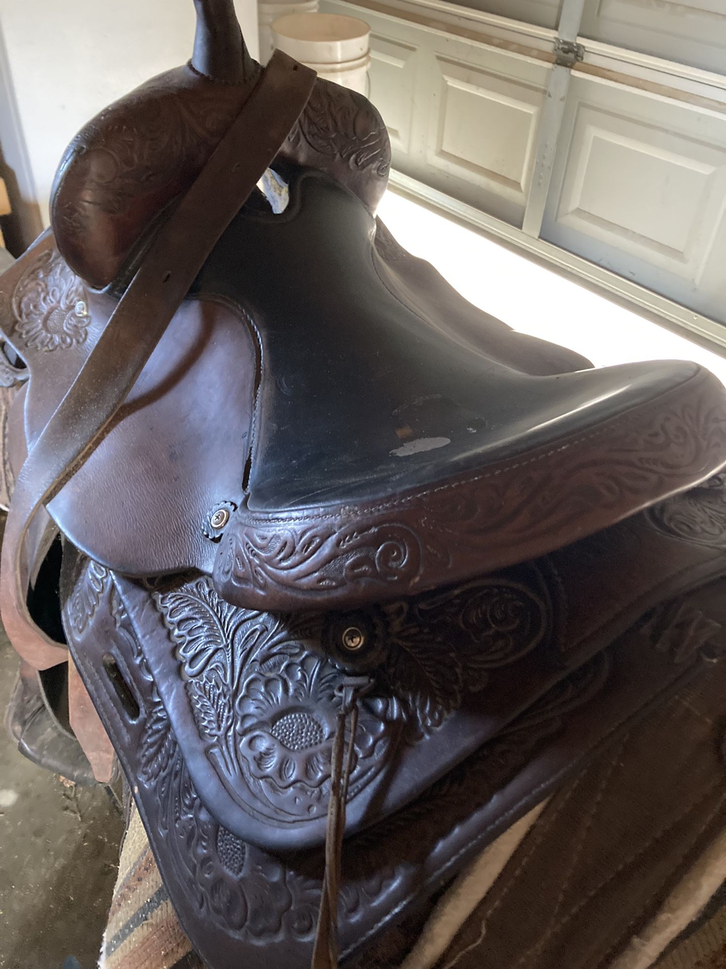 Circle Y Park and Trail Saddle 15 1/2" Seat
