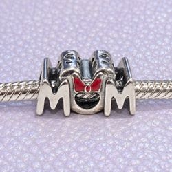Pandora Disney Minnie Mouse Bow & “Mom” Charm