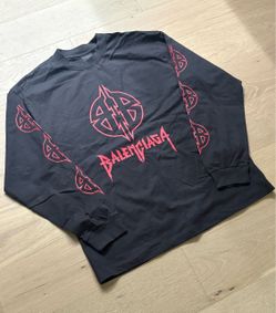 BaIenciaga Black/Red Longsleeve