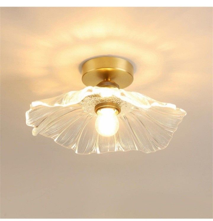 Flush Mount Ceiling Light, Hallway Light,Small Chandeliers Ceiling Light,Gold Ceiling Light,Flush Mount Light Fixture for Dining Room Bedroom #237