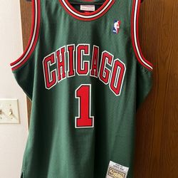 Derrick Rose 2008-2009 Green Jersey Size XL