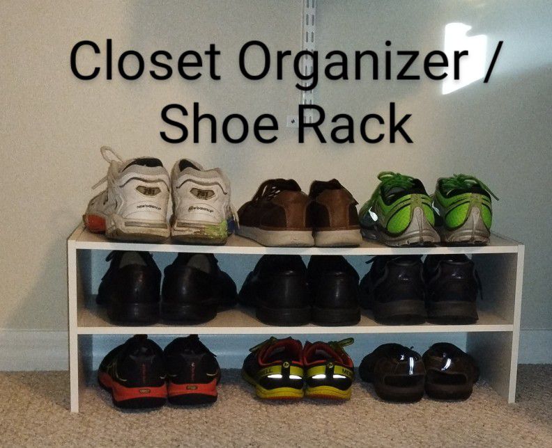 Closet Organizer Shelves or Shoe Storage 11.5" Tall