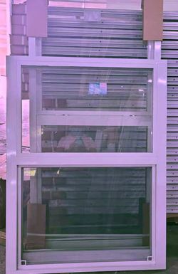Double Hung Aluminum Window with Glass