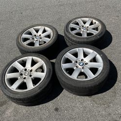 4 — 225/45r17 5x120 5x4.72 Stock Bmw Chevy Camaro S10 Wheels Rims Tires!!!!