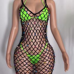 candy net coverup dress 