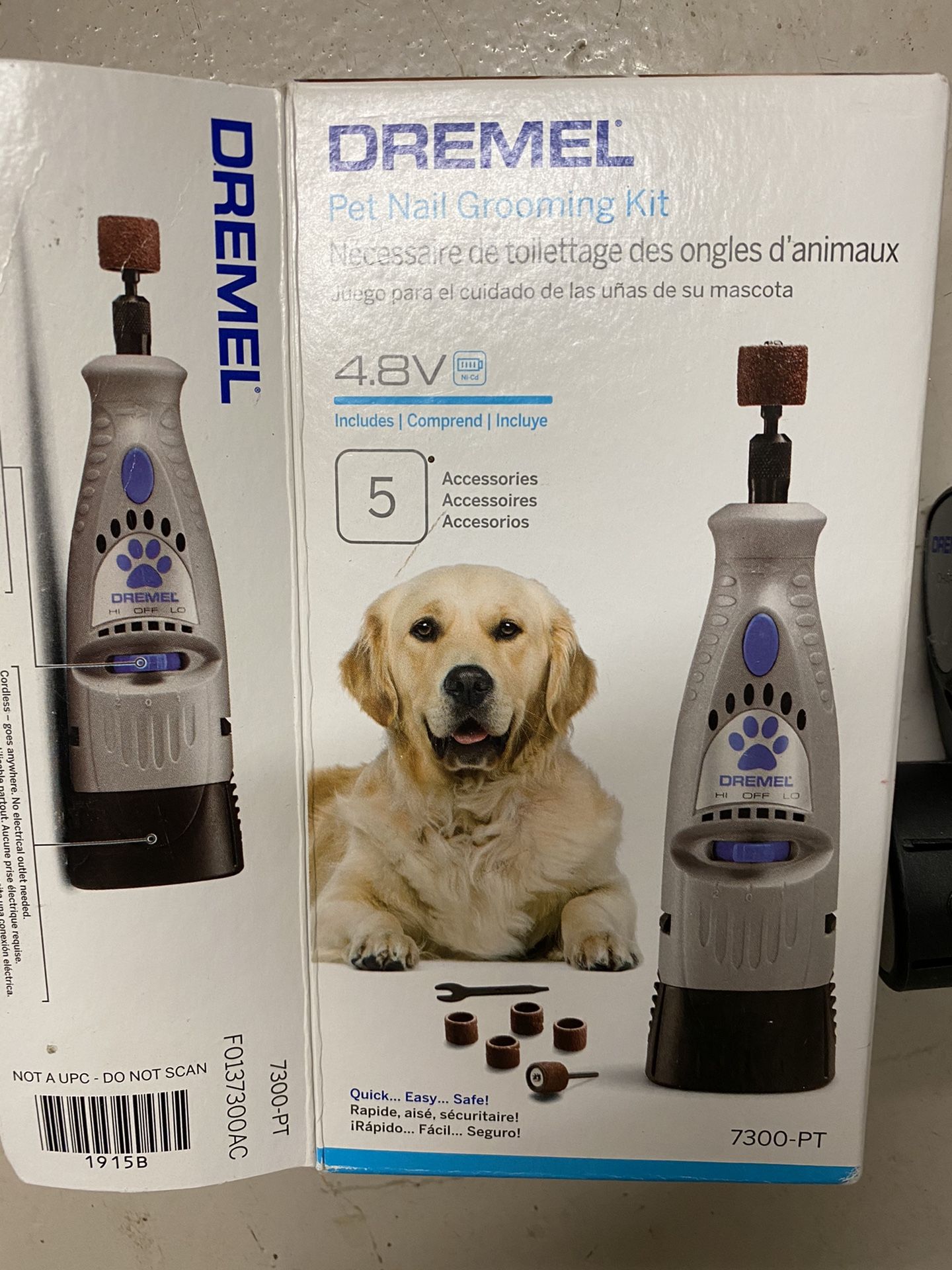 Dremel Pet Nail Grooming Kit Trimmer, Excellent Like New, Sharp With Sand Discs