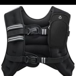 Weighted Vest, 20lb Weight Vest with Reflective Stripe for Workout