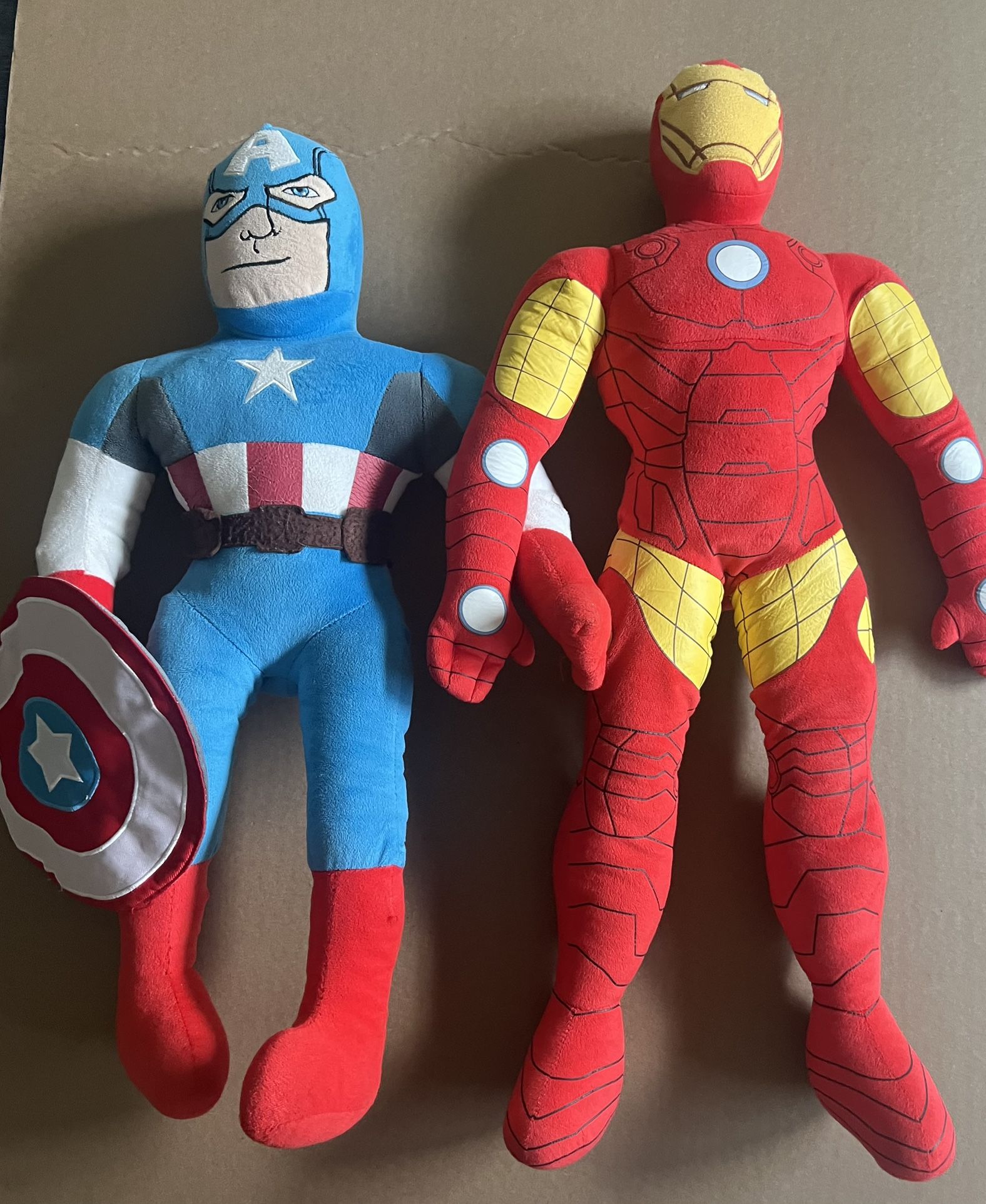 Marvel Legends, Captain America & Iron Man Giant Stuffed toy Doll( 23 Inch )