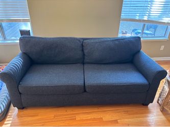 Comfy Navy Blue Sofa
