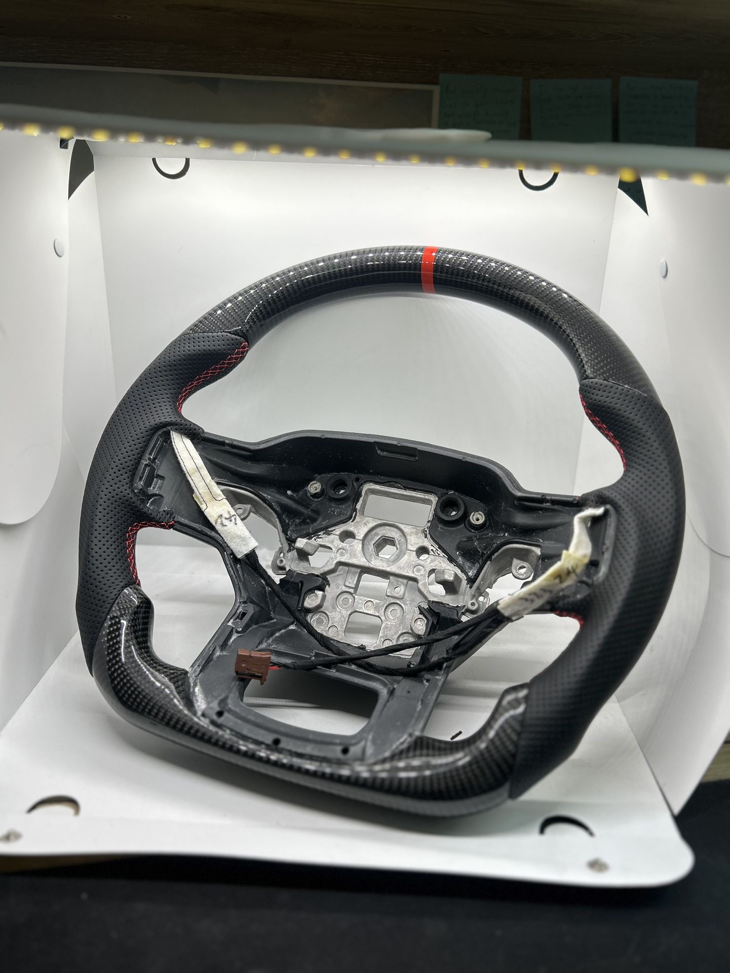 Real Carbon Fiber Steering Wheel Fits Ford F150 F250 Raptor w/Heated 2021-2024