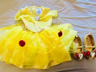 Disney Belle costume with shoes. Size18-24 months