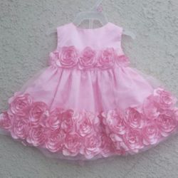 Rosette Dress size 3-6 months New
