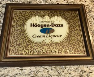Vintage Ice Cream Parlor Haagen-Dazs Mirror