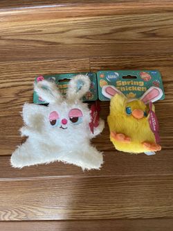 Dog Toy Set - Easter Bunny And Spring Chicken 