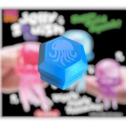 NeeDoh Jelly Squish Case - Glow in the dark blue