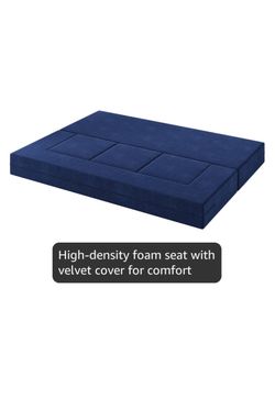 Blue collapsible queen sized bed