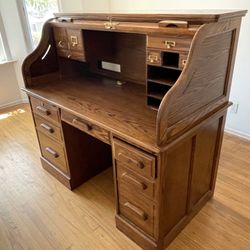 Free – Solid Wood Roll Top Desk by Winners Only