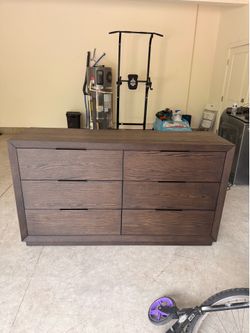 Brown Wood Dresser