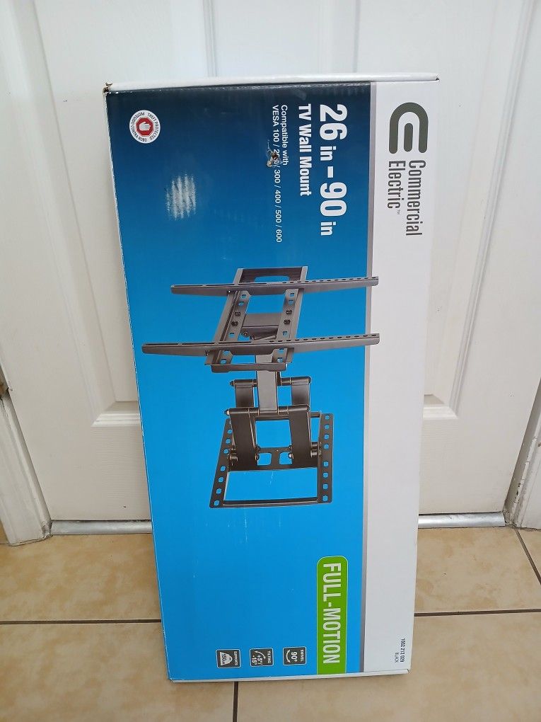 Brand New Wall Mount 26"-90 TVs Commercial Electric Full Motion