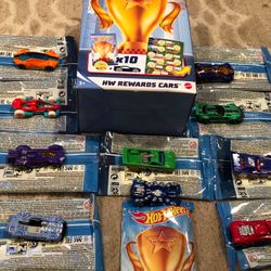 Hot wheels rewards cards, 10 pack