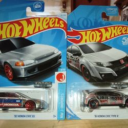 Hot Wheels Honda Civic's