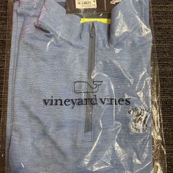 Vineyard Vines SANKATY Mens Quarter Zip Size Large