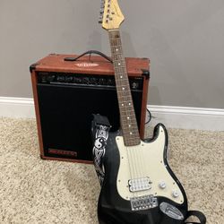 Kona Guitar And Nady Amp