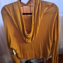 Large Hoodie Crop Top