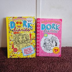 Dork Diaries Book Set - Yellow and Pink Covers