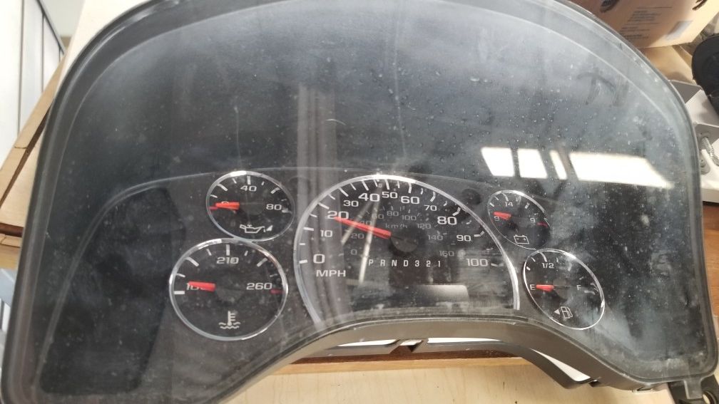 09 chevy express cluster