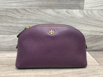 Tory Burch Leather Cosmetic Bag – Purple (A1D012145)